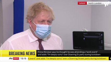 Boris Johnson said he "bitterly regrets" two parties held the night before Prince Philip's funeral