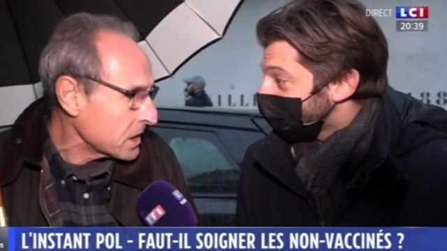 GALA VIDEO - “On devrait vous péter la gueule !” : Paul Larrouturou malmené par des antivax sur LCI