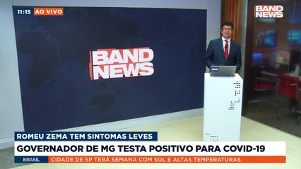 下载视频: O governador de Minas Gerais Romeu Zema está com Covid-19. Através das redes sociais, Zema disse que está com sintomas leves e ficará em isolamento.Saiba mais em youtube.com.br/bandjornalismo