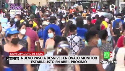 Muñoz sobre obra del nuevo paso a desnivel en el óvalo Monitor: “estaría lista para el mes de abril”
