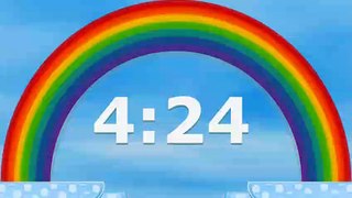 5 Minute Rainbow Timer Clock 300 Seconds Countdown Song Alarm-1