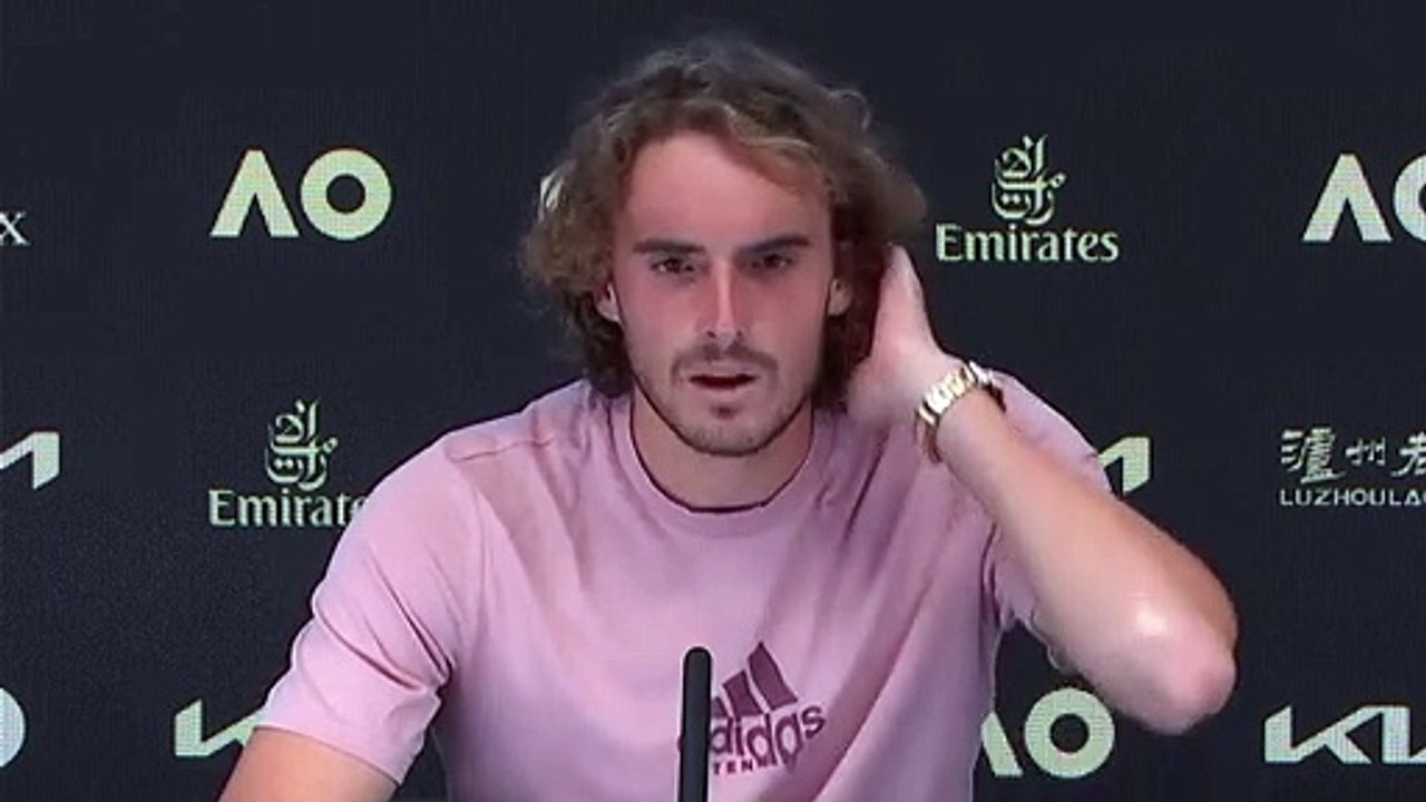 Open d'Australie 2022 - Stefanos Tsitsipas : "There may be tennis players who have something that I don't have, but that's why I'm here, to improve little by little"