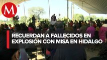 Realizan misa por aniversario de explosión en Tlahuelilpan, Hidalgo
