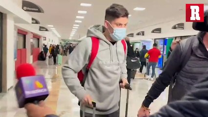 Jorge Meré arribó a la CDMX para reportar con las Águilas