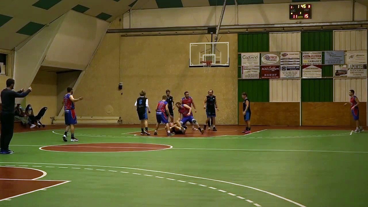 15.01.2022 Seniors 3 M Tursan Basket Chalosse 3 - Mimbaste Clermont Basket  1e Partie