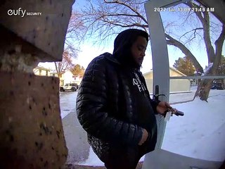 Man Slips and Falls on Icy Walkway