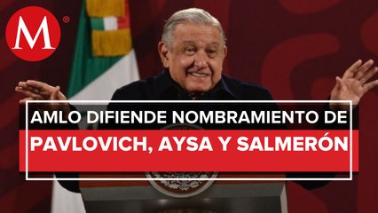 Descargar video: AMLO defiende nombramientos de cónsules y embajadores en el extranjero