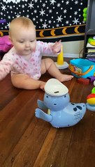 Baby Can't Contain Her Excitement