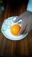 amazing orange fruit art idea.