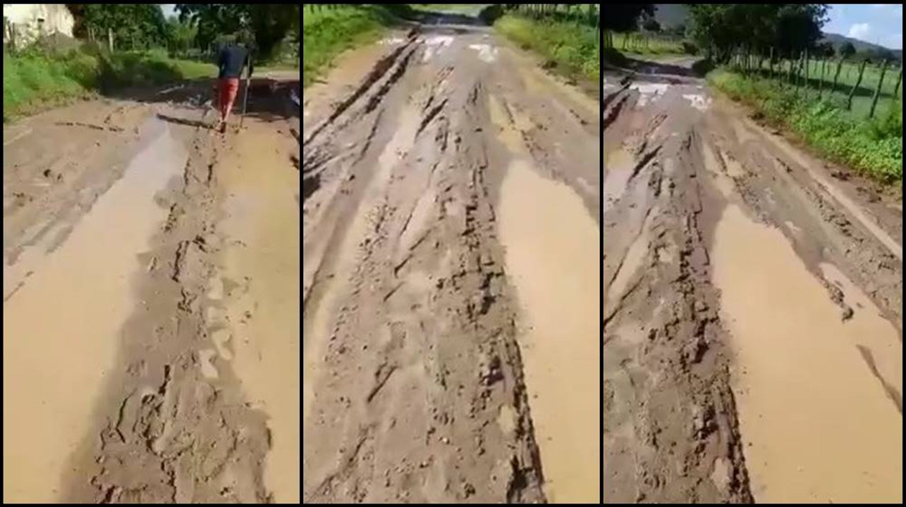 Ilhados, moradores da zona rural sofrem com lama e cobram passagem molhada a gestão do prefeito Zé Aldemir