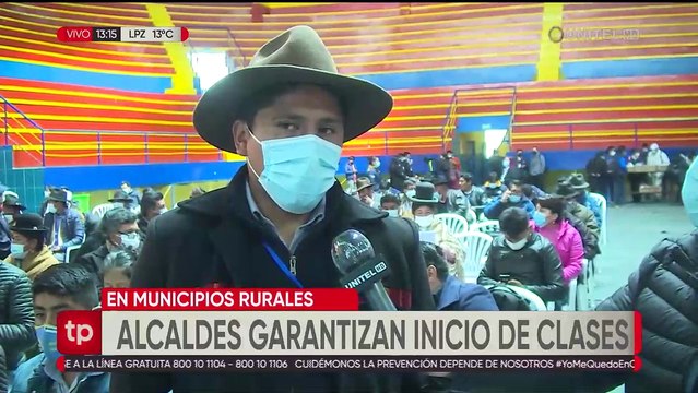 La Paz: alcaldes del área rural garantizan bioseguridad para clases presenciales