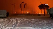 Pazarcık'ta petrol boru hattında patlama! Korkunç görüntüler