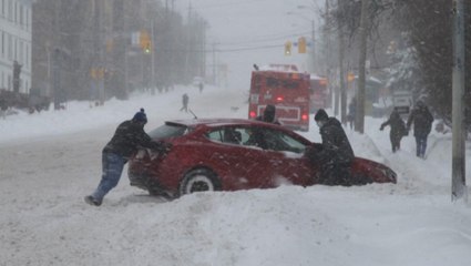 Major winter storm covers Toronto in snow