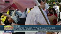 teleSUR Noticias 15:30 18-01: Trabajadores públicos de Brasil paralizan actividades