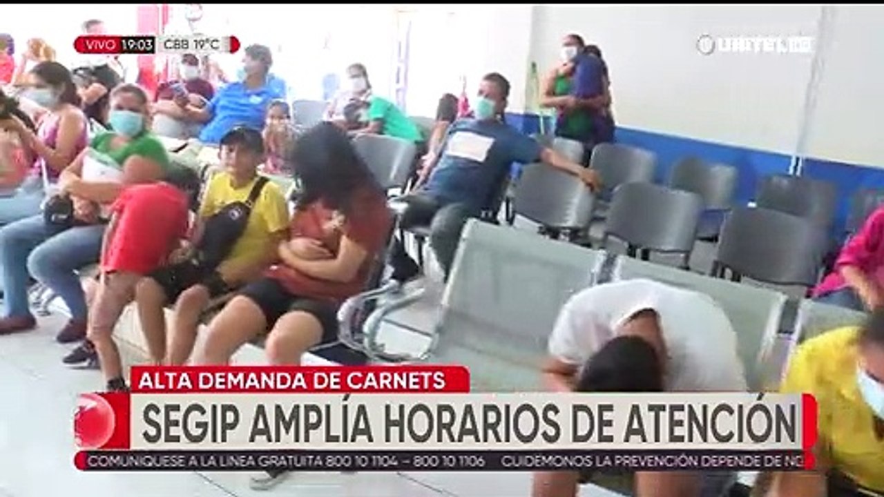 Segip amplía horarios de atención en la capital cruceña ante alta demanda por cédulas