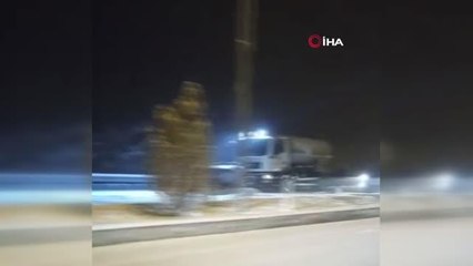 Malatya'da kar ulaşımı olumsuz etkiledi