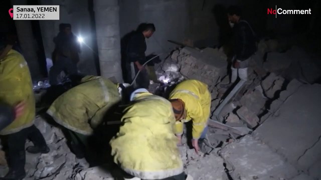 Destruição no Iémen: Alvos Houthis atacados