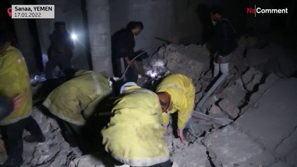 Destruição no Iémen: Alvos Houthis atacados