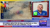 De varios impactos de bala le quitan la vida a una persona en san Lorenzo, Valle