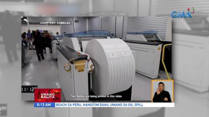 Paghahanda sa pag-iimprenta ng balota para sa May polls, ipinakita ng Comelec | UB