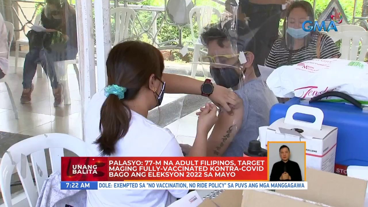 Palasyo: 77M na adult Pinoys, target maging fully-vaxxed bago ang halalan | UB