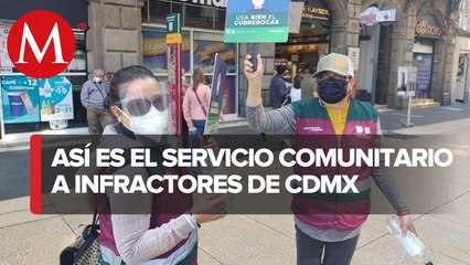 Con servicio comunitario ciudadanos recuperan puntos por fotocívicas en CdMx