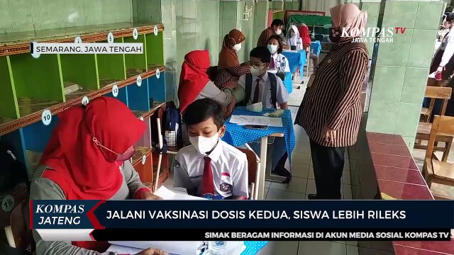 Jalani Vaksinasi Dosis Kedua, Siswa Lebih Rileks