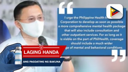 Sen. Bong Go, hinimok ang PhilHealth na palawigin pa ang health package para sa mental health services
