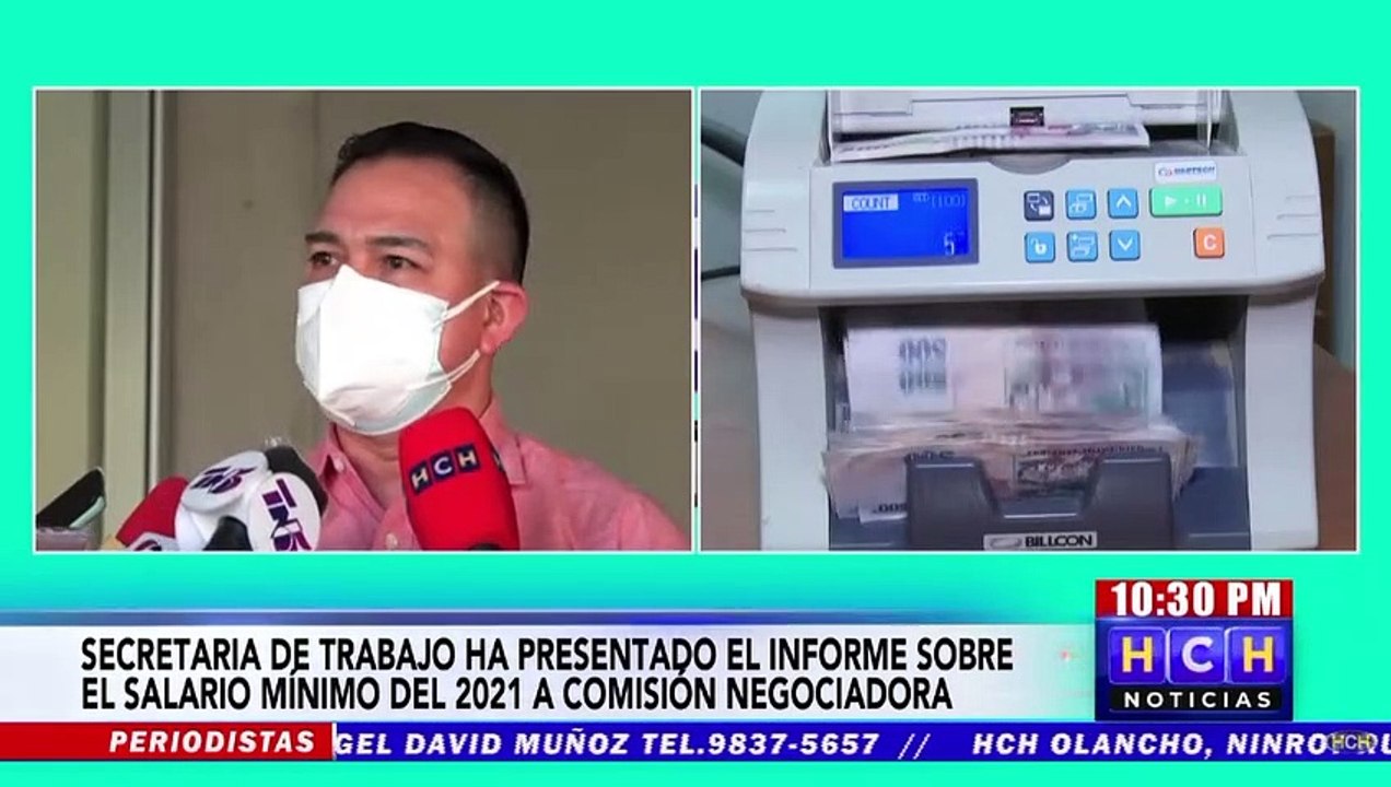 Secretaría de trabajo presenta informe del salario mínimo a Comisión Negociadora