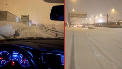 Kar yağışının hayatı felç ettiği Gaziantep'de şehir dışına araç çıkışı durduruldu