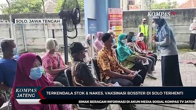 Terkendala Stok dan Nakes, Vaksinasi Booster di Solo Terhenti