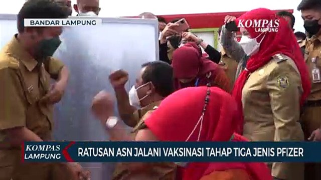 Ratusan ASN Jalani Vaksinasi Tahap Tiga Jenis Pfizer
