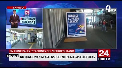 Metropolitano: denuncian que ascensores y escaleras eléctricas de estaciones no funcionan