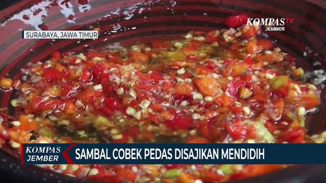 Sambal Cobek Bakar Disajikan Panas Mendidih