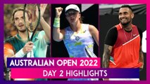 Australian Open 2022 Day 2 Highlights: Top Results, Major Action From Tennis Tournament