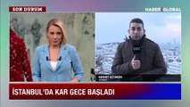 Meteoroloji uyarmıştı! İstanbul'da kar yüzünü yeniden gösterdi