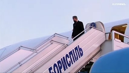 شاهد: وصول بلينكن إلى أوكرانيا وسط أزمة شديدة التوتر مع روسيا