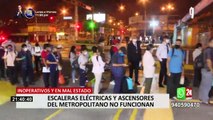 Metropolitano: denuncian que ascensores y escaleras eléctricas de estaciones no funcionan