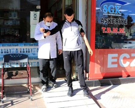 El ve ayağına kavuşan Hacı'nın mutluluğu