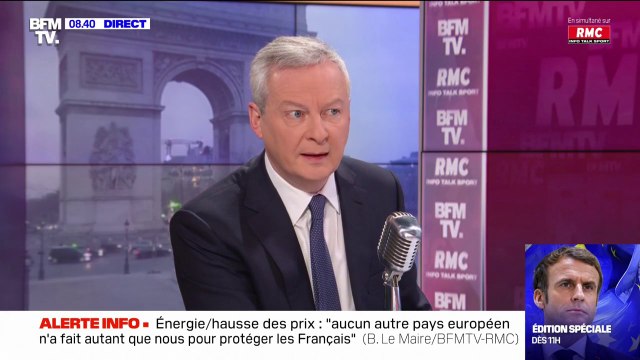 Bruno Le Maire: Les salariés d'EDF n'ont aucune raison d'être inquiets, l'État ne laissera jamais tomber EDF