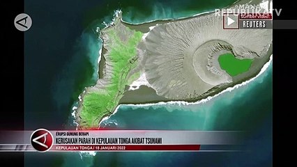 Pulau Terluar Tonga Rusak Parah Akibat Letusan Gunung Berapi dan Tsunami