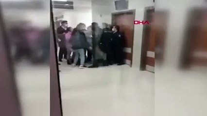 Hamile hemşireye saldırı anları kamerada!