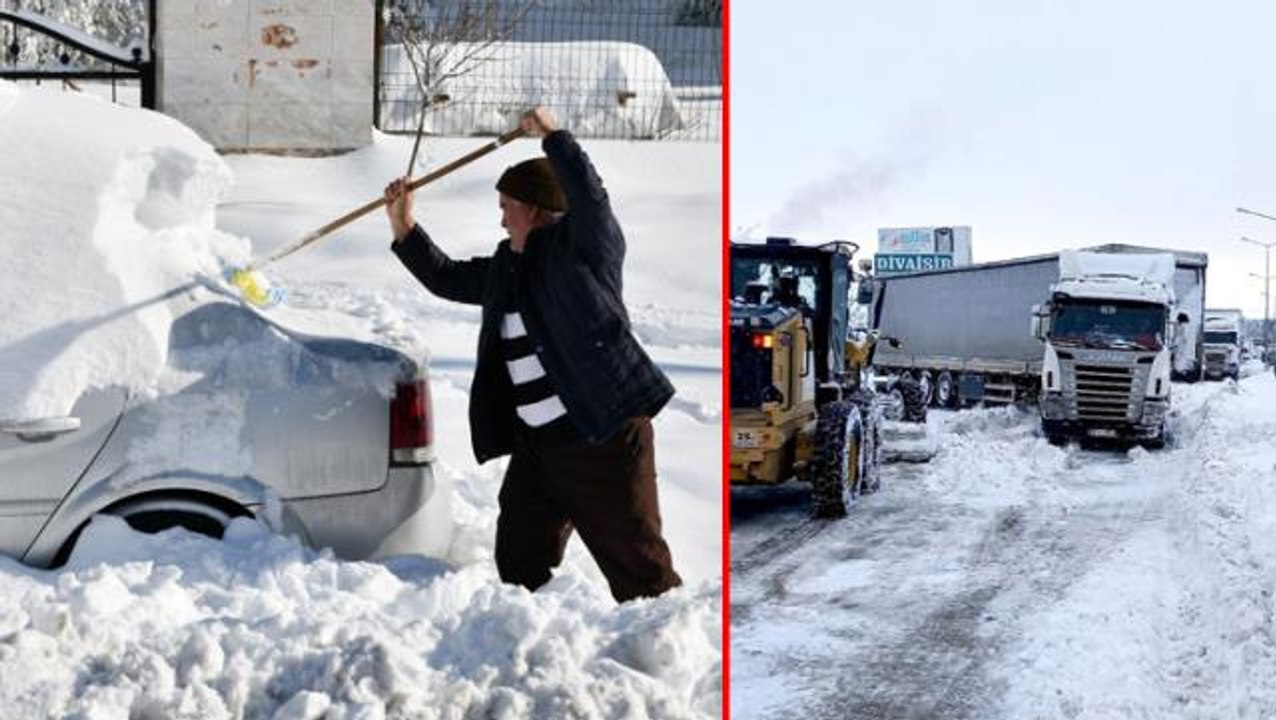 Gaziantep'te yoğun kar yağışı hayatı felç etti! TAG Otoyolu kapandı, mahsur kalan 2900 kişi kurtarıldı