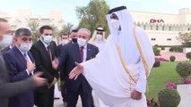 DHA DIŞ -TBMM Başkanı Şentop, Katar Emiri Al-Thani ile görüştü