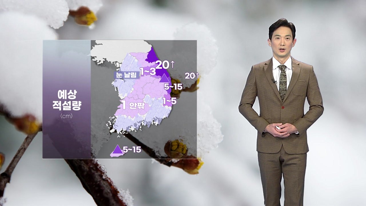 [날씨] 밤사이 영동 20cm 폭설...내일 강추위 계속 / YTN