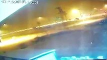 KAHRAMANMARAŞ - Boru hattındaki patlama anı güvenlik kamerasına yansıdı