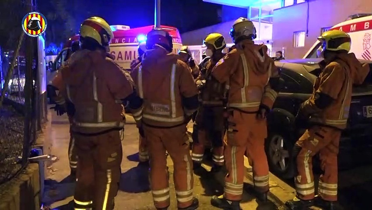 Incendio en una residencia de Moncada: 6 fallecidos y 17 heridos