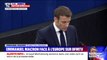 Emmanuel Macron devant le Parlement européen: 