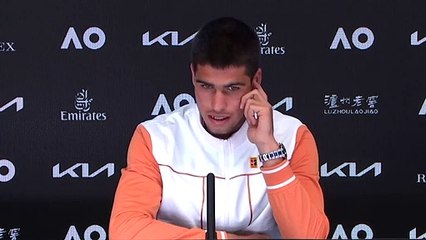Open d'Australie 2022 - Carlos Alcaraz : "Since my victory in Vienna against Matteo Berrettini in 2021, I have grown a lot"