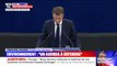Ukraine: devant le Parlement européen, Emmanuel Macron veut 
